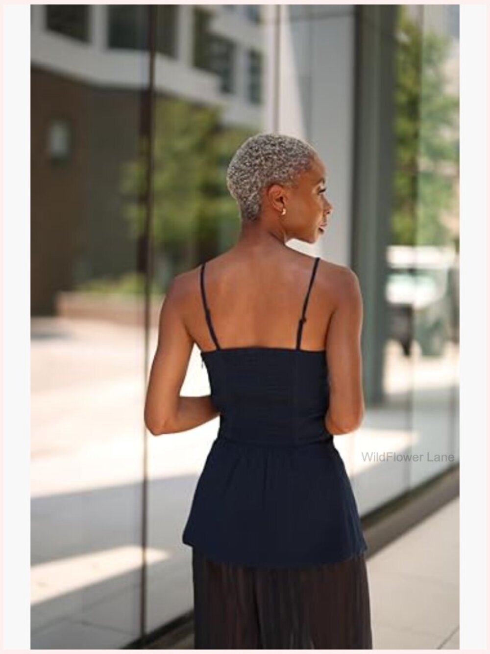 Women's Sky Captain Organza Inset Long Corset Top - Picture 6 of 7